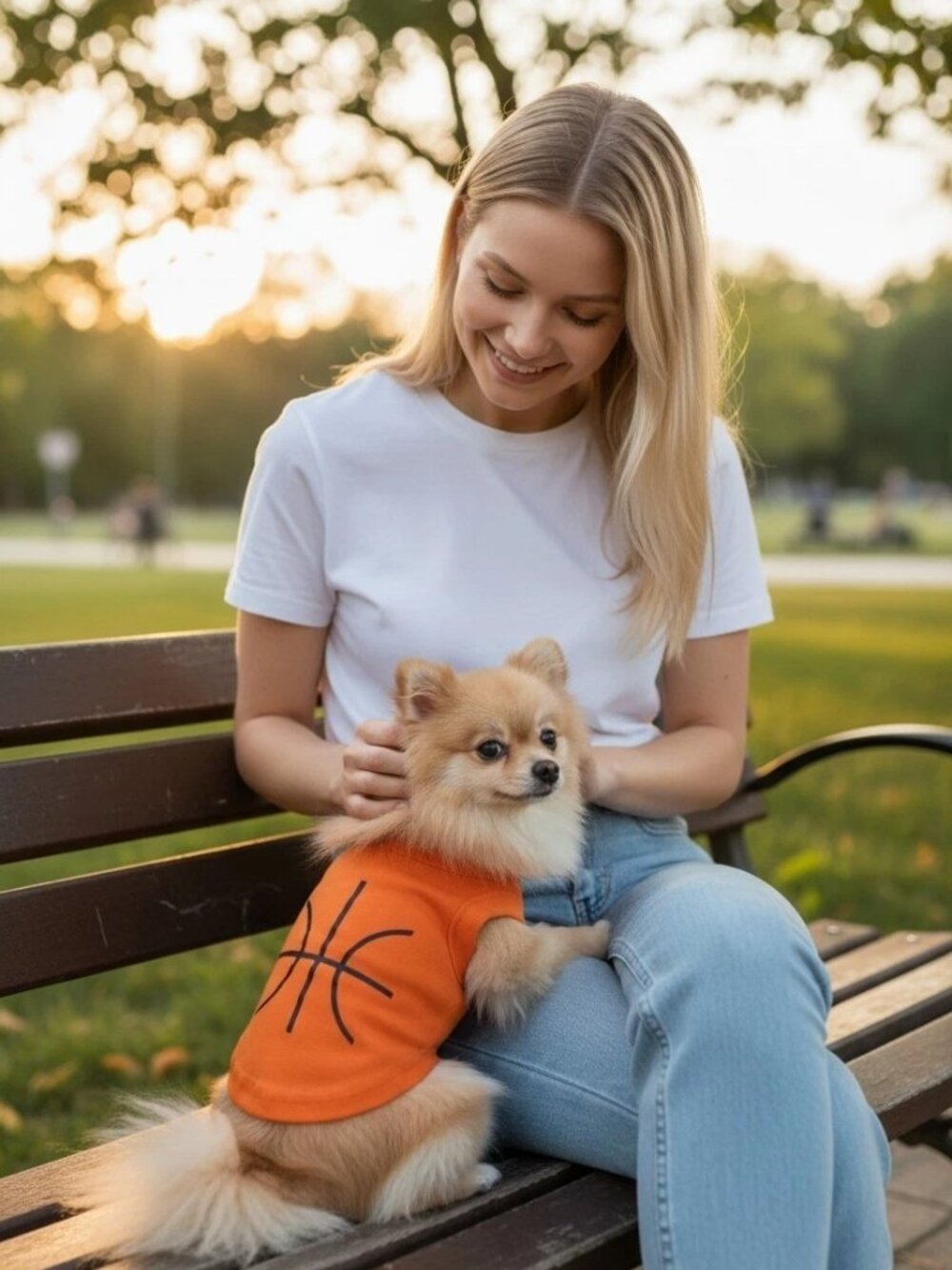 Basketball Dog Shirt XS Funny Graphic Sports Puppy Hoops Baller Pet Animal Gift - Picture 2 of 3